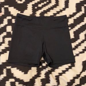 Girls Volleyball Shorts, Black Spandex, Girls 7/8